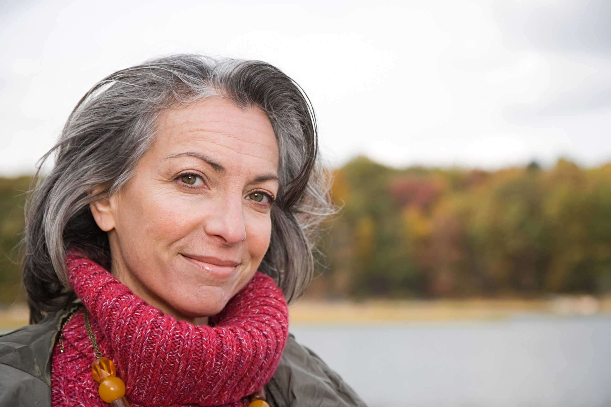 Head and shoulders of a mature woman